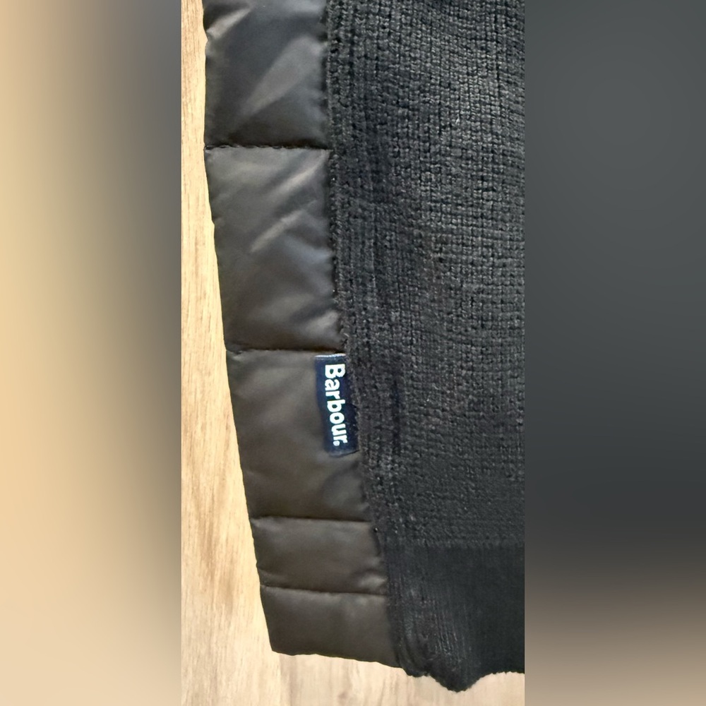 NWTs Barbour Men’s Mixed Media Essential Gilet/Vest. Black. Size XL - Picture 4 of 8